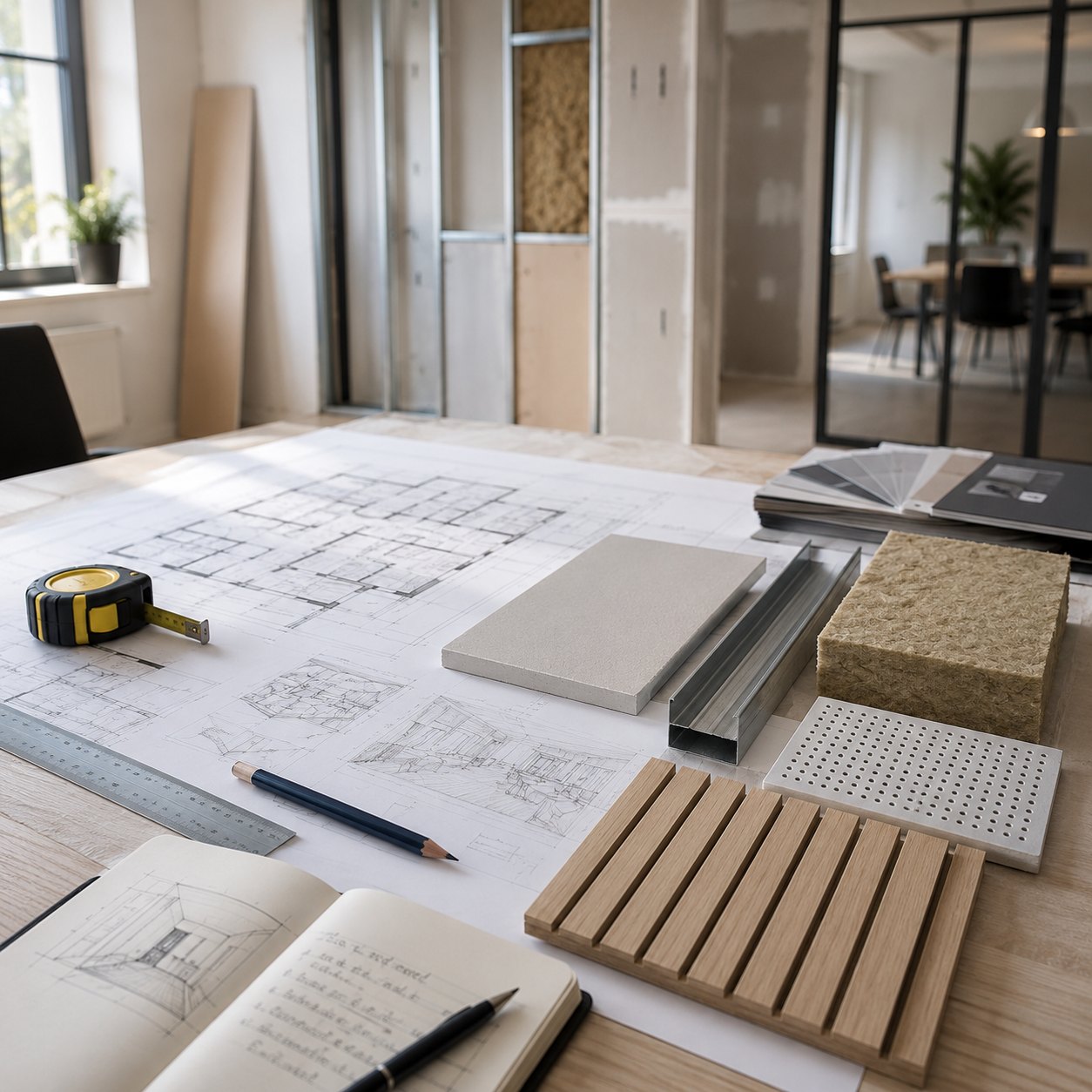 Étude technique d’un projet d’aménagement intérieur